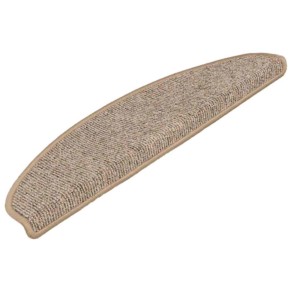 Vidaxl Stair tappetini 15 ST 65x21x4 cm grigio e marrone