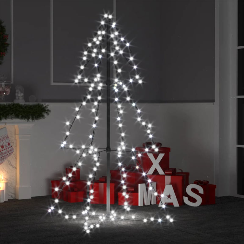 Vidaxl Kegelkerstboom 160 LED all'interno e all'esterno di 78x120 cm