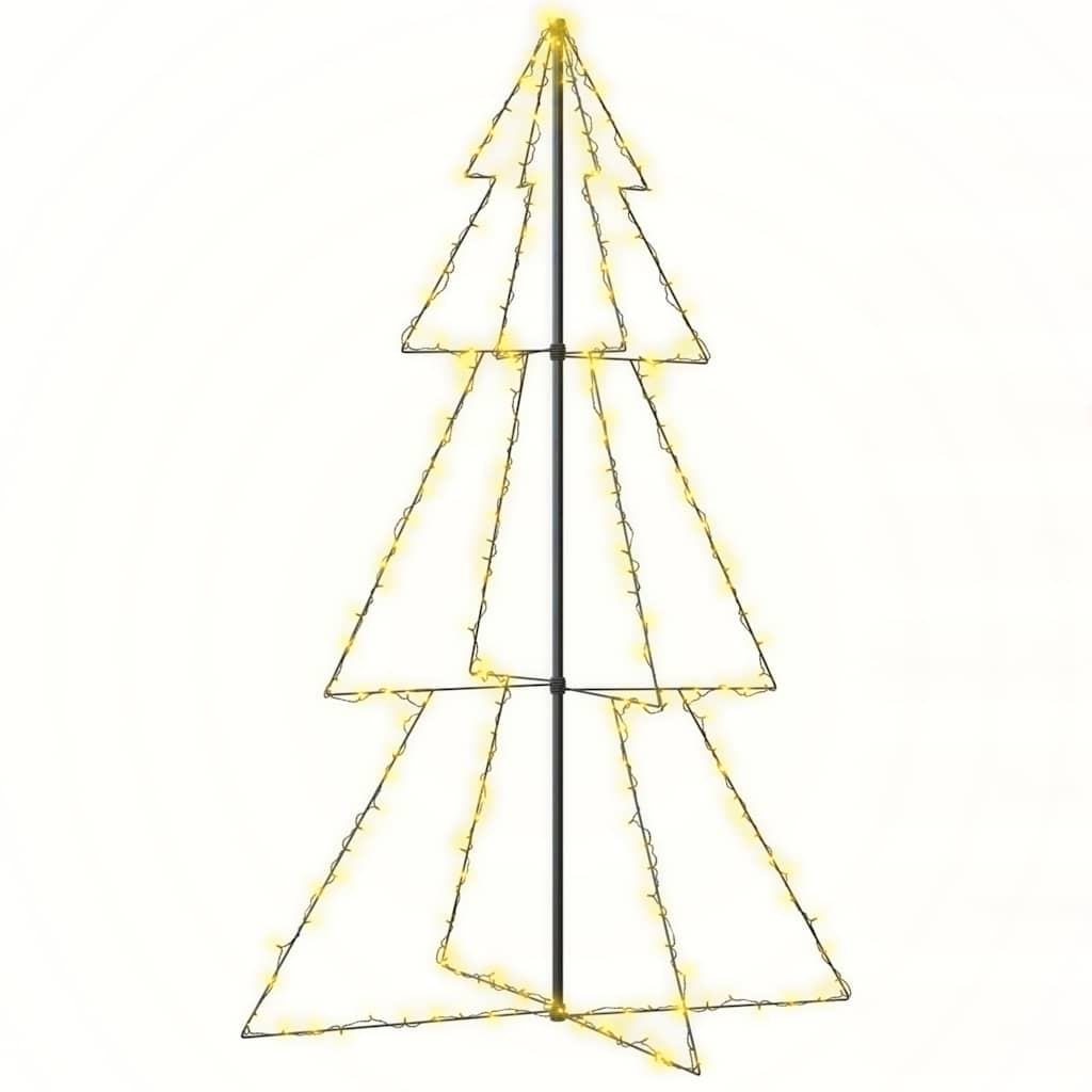 Vidaxl Kegelkerstboom 240 LED dentro y fuera de 118x150 cm