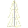Vidaxl Kegelkerstboom 300 LED all'interno e all'esterno di 120x220 cm