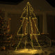 Vidaxl Kegelkerstboom 300 LED all'interno e all'esterno di 120x220 cm