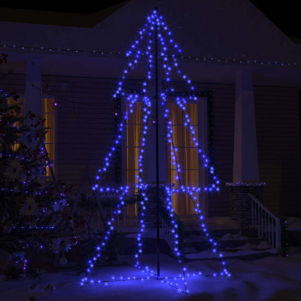 Vidaxl Kegelkerstboom 300 LED all'interno e all'esterno di 120x220 cm