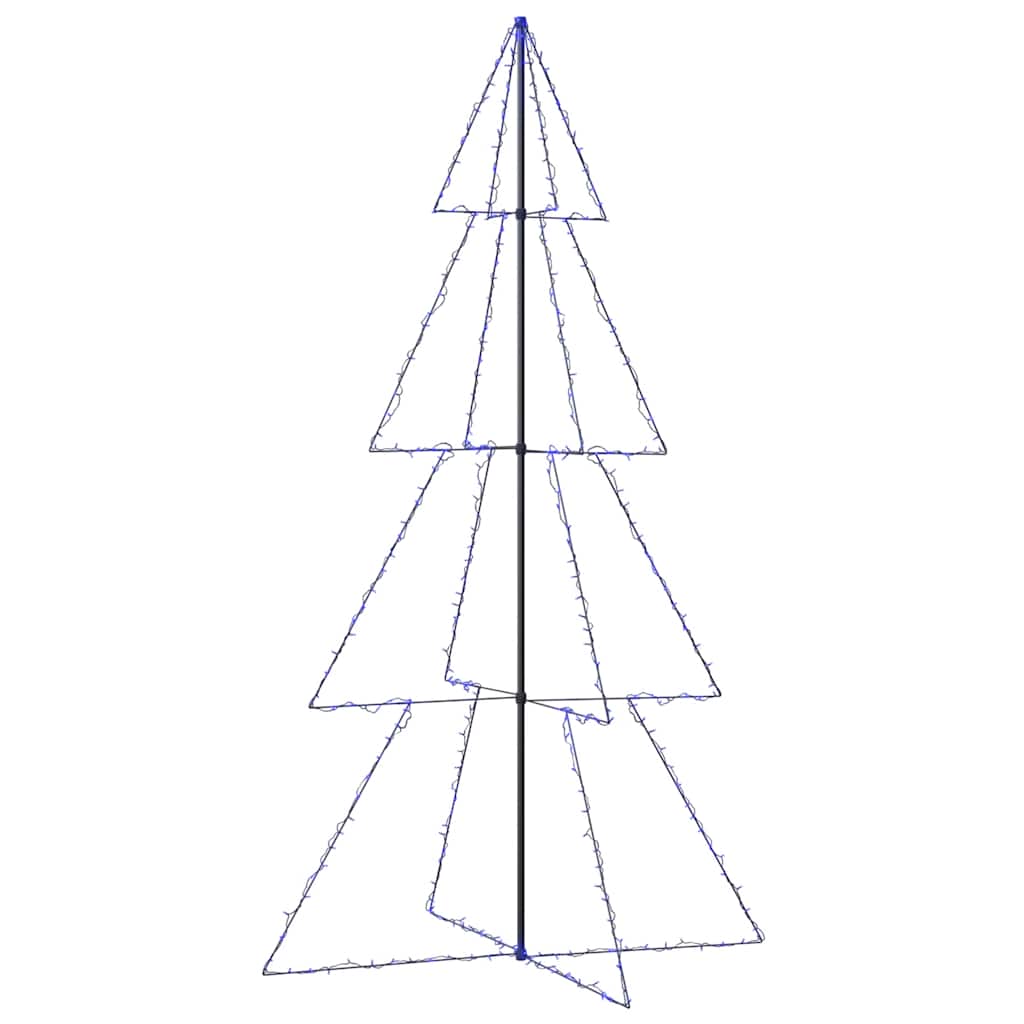 Vidaxl Kegelkerstboom 360 LED all'interno e all'esterno di 143x250 cm