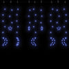 Vidaxl Light Garland Star and Moon Remote Control 138 LED blu