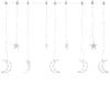 Vidaxl Light Garland Star and Moon Remote Control 345 LED BIANCO CALDO