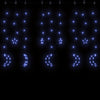 Vidaxl Light Garland Star and Moon Remote Control 345 LED blu
