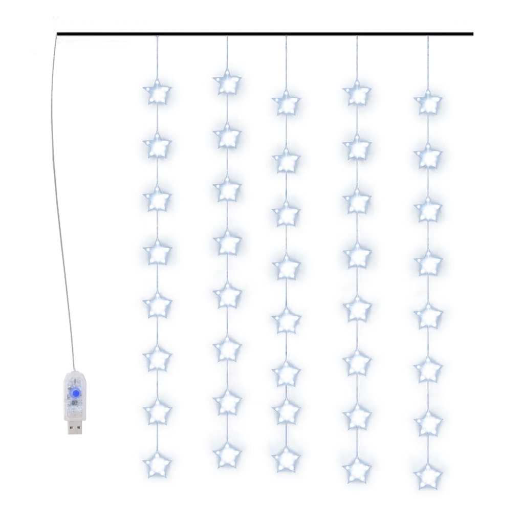 Vidaxl Light Corder stelle con 200 LED e 8 funzioni blu
