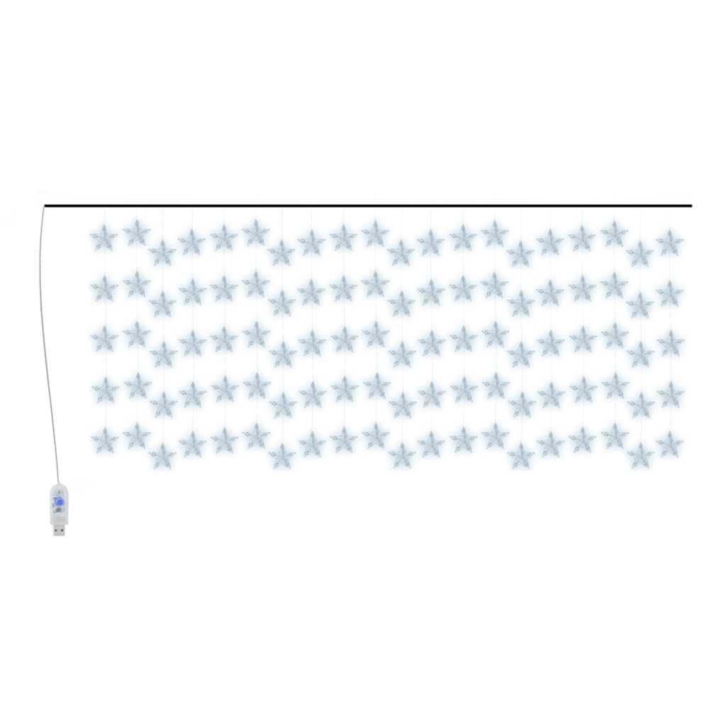 Vidaxl Light Corder Stars con 500 LED y 8 funciones blancas frías