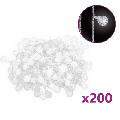 Vidaxl Light Cord con 200 LED 8 funzioni Bianco freddo 20 m