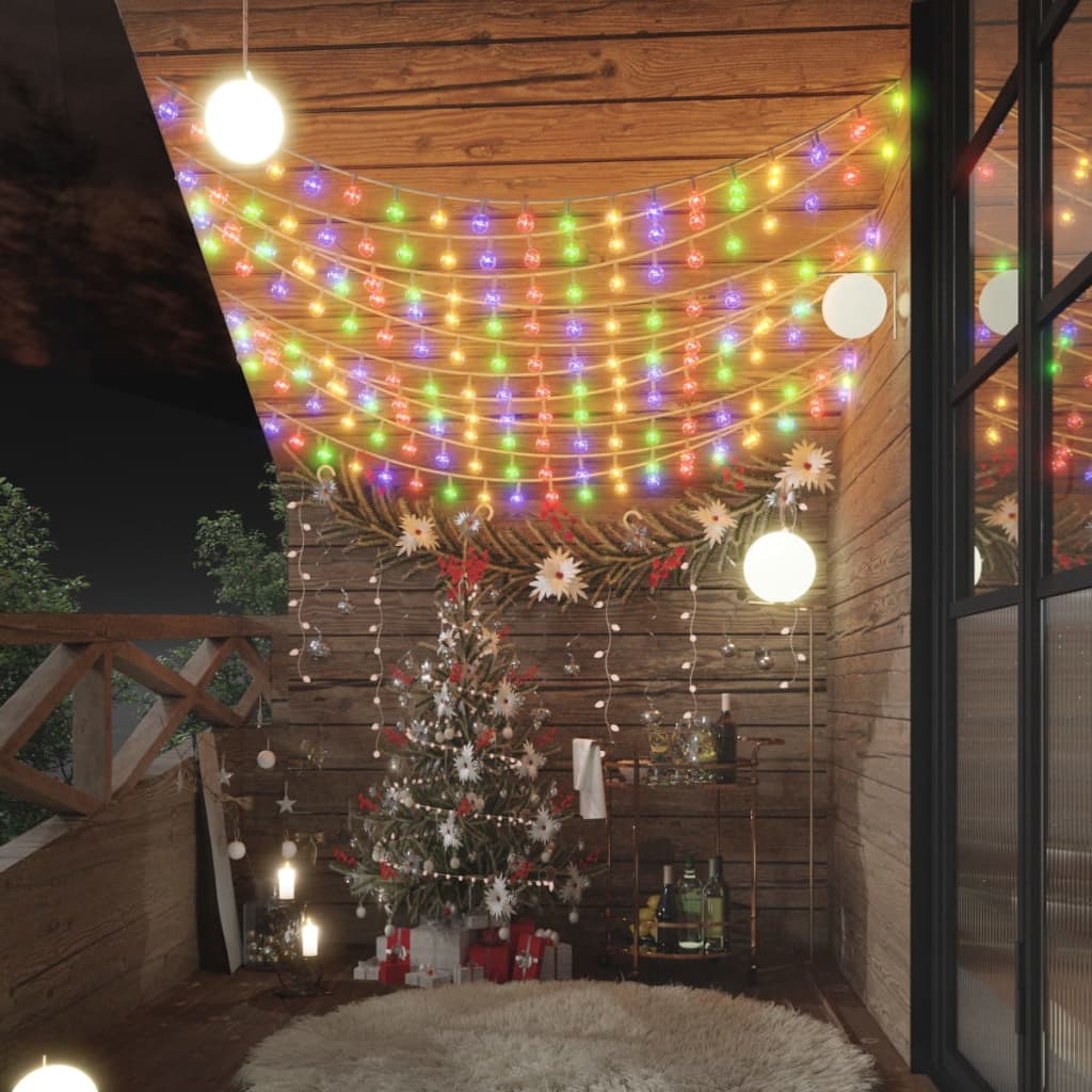 Cordón de luz Vidaxl con 200 LED 8 funciones multimensorizas de 20 m
