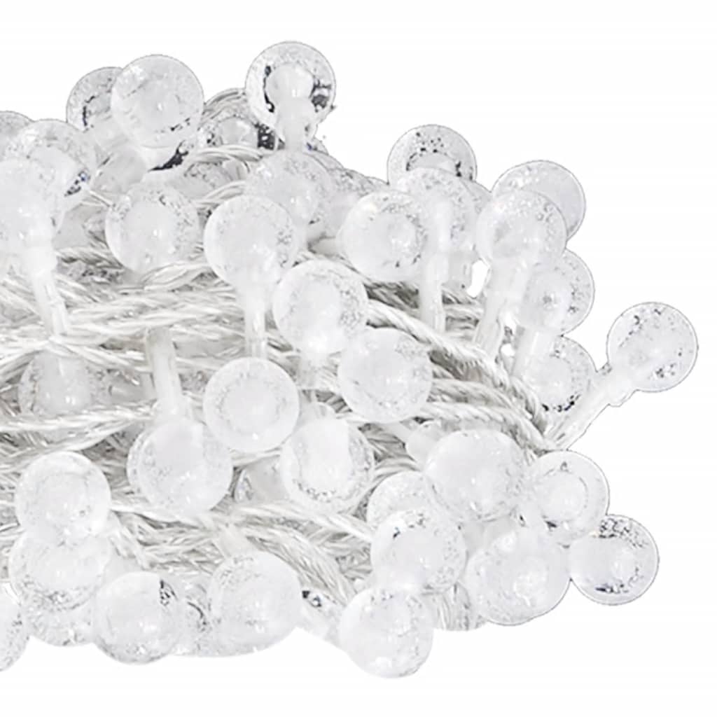 Cable de luz Vidaxl con 400 LED 8 funciones blancas frías 40 m