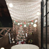 Cable de luz Vidaxl con 400 LED 8 funciones blancas frías 40 m