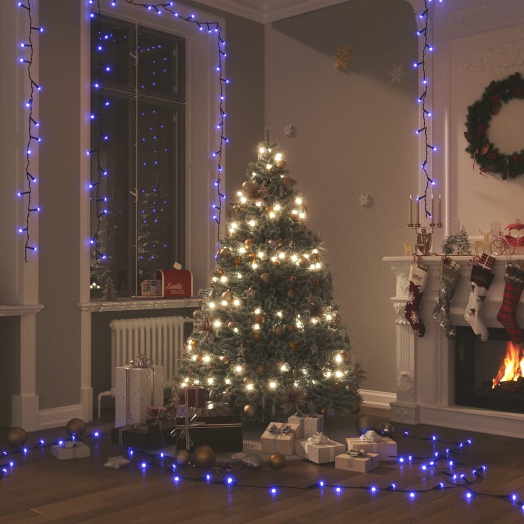 Vidaxl Light Cord con 400 LED con 8 effetti di luce 40 m blu