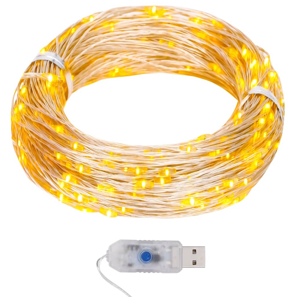 Vidaxl Light Cord con 400 funzioni bianche calde di 400 microled 40 m