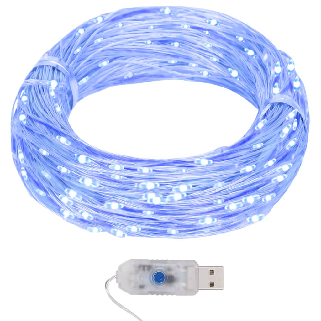 Cable de luz Vidaxl con 400 funciones de Microled Blue 8 40 m