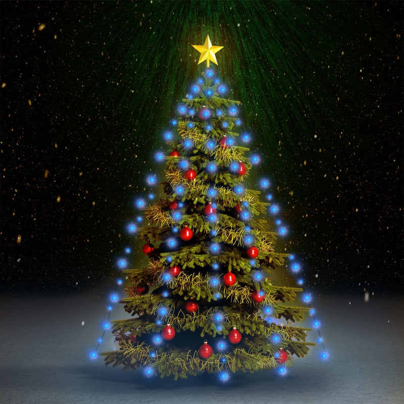 Vidaxl kerstboomverlichting met 150 led's blauw net 150 cm