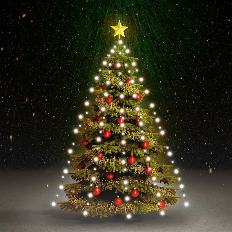 Vidaxl Albero dell'albero di Natale con 180 LED Credda Net White 180 cm