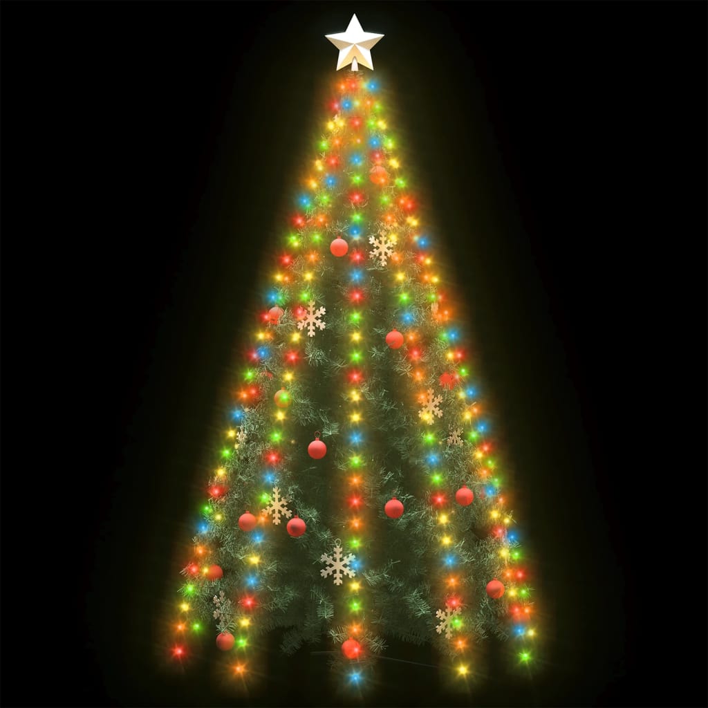 Vidaxl l'illuminazione dell'albero di Natale con 250 LED Multi -colorato Net 250 cm