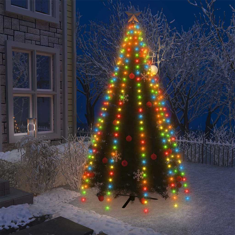 Iluminación de árbol de Navidad de Vidaxl con 300 LED netos múltiples de 300 cm