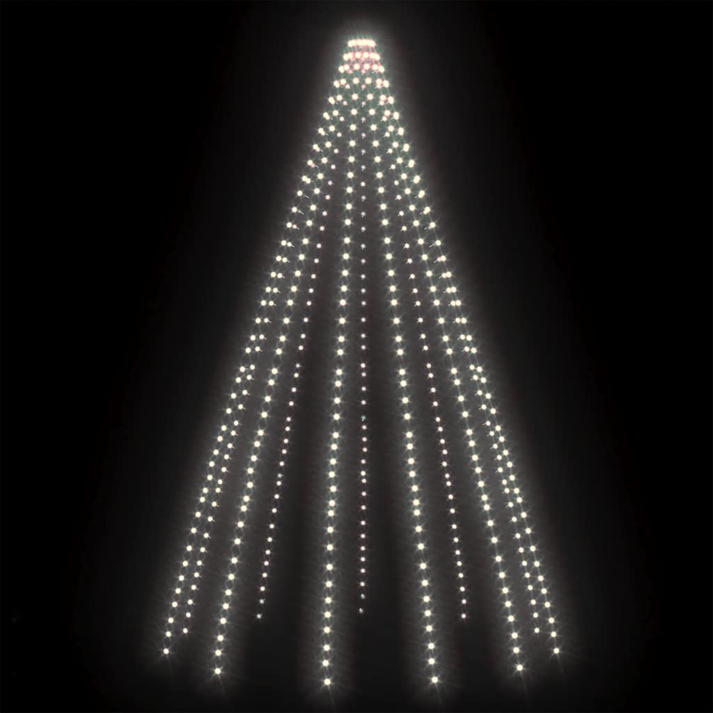 VIDAXL L'illuminazione dell'albero di Natale con 500 LED Creddo bianco all'interno di 500 cm