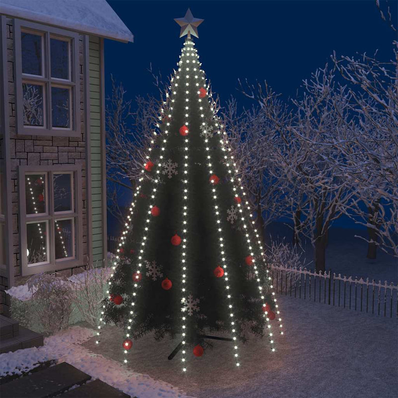 VIDAXL L'illuminazione dell'albero di Natale con 500 LED Creddo bianco all'interno di 500 cm