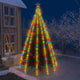 Vidaxl Christmas Tree Lighting 500 LED multi -columinado dentro de 500 cm