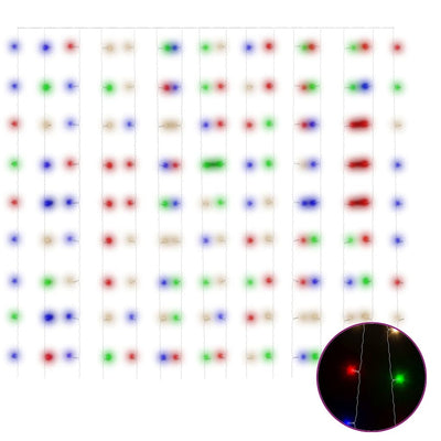 Vidaxl Light Corder Blind con 300 LED y 8 funciones 3x3 M Multicolor