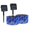 Cordones de luz Vidaxl 2 STS con 2x200 LED Solar Binnen Buiten Blauw