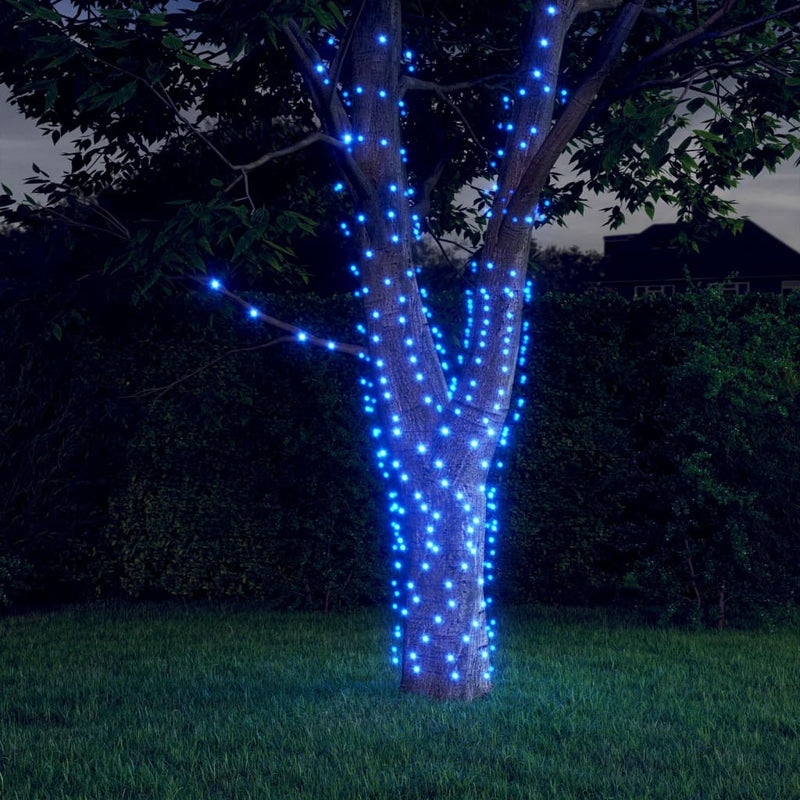 Cordones de luz Vidaxl 2 STS con 2x200 LED Solar Binnen Buiten Blauw