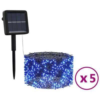 Vidaxl 5 St Light Fling con 200 LED Solar Binnen Buiten Blauw