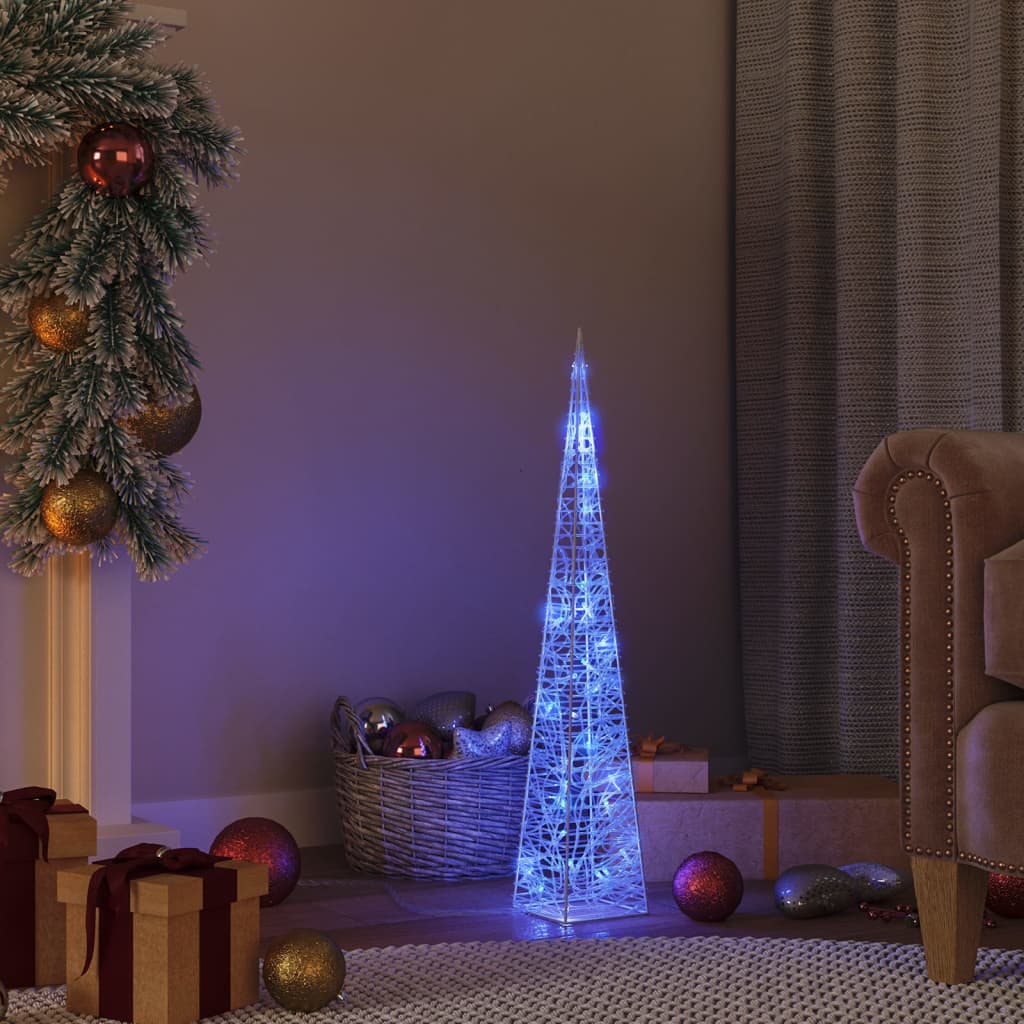 Vidaxl Light Cone LED decorativo LED 60 cm blu acrilico