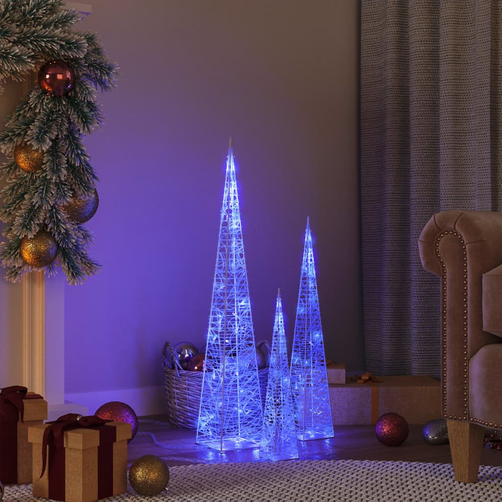 Vidaxl Light: LED decorativo 30 45 60 cm blu acrilico
