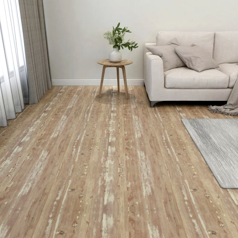 Vidaxl Floor Abeards 20 St Autoadesivo 1,86 m² PVC Brown