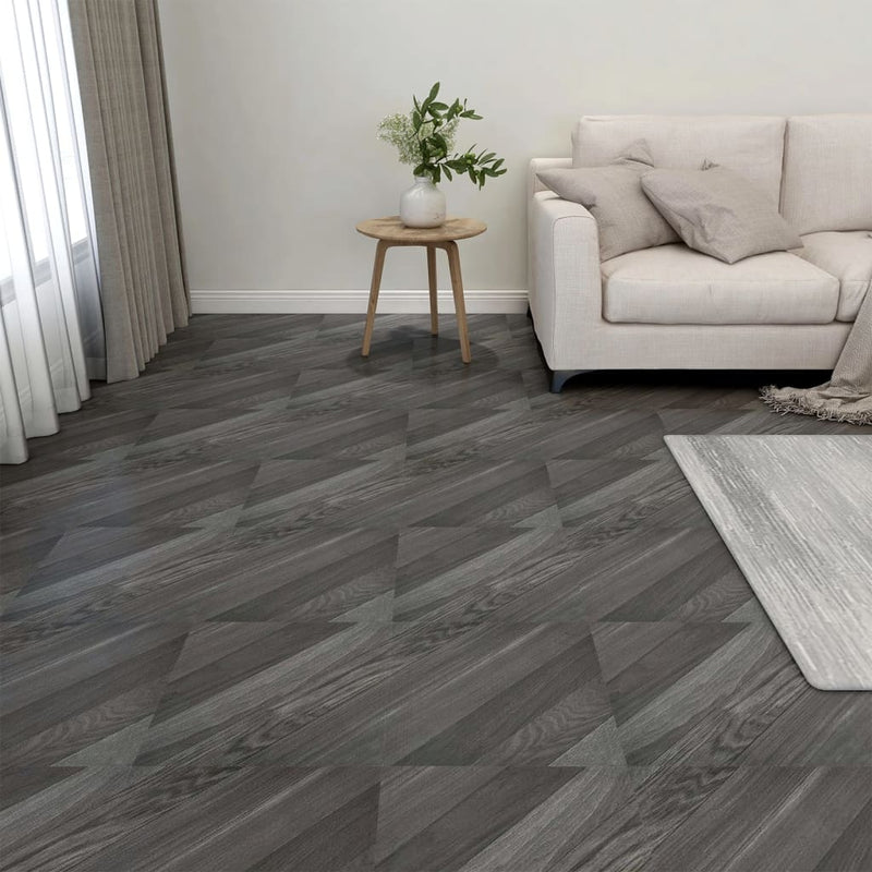 Vidaxl Floor Abeards 20 St Autoadesivo 1,86 m² Pvc Striped Grey