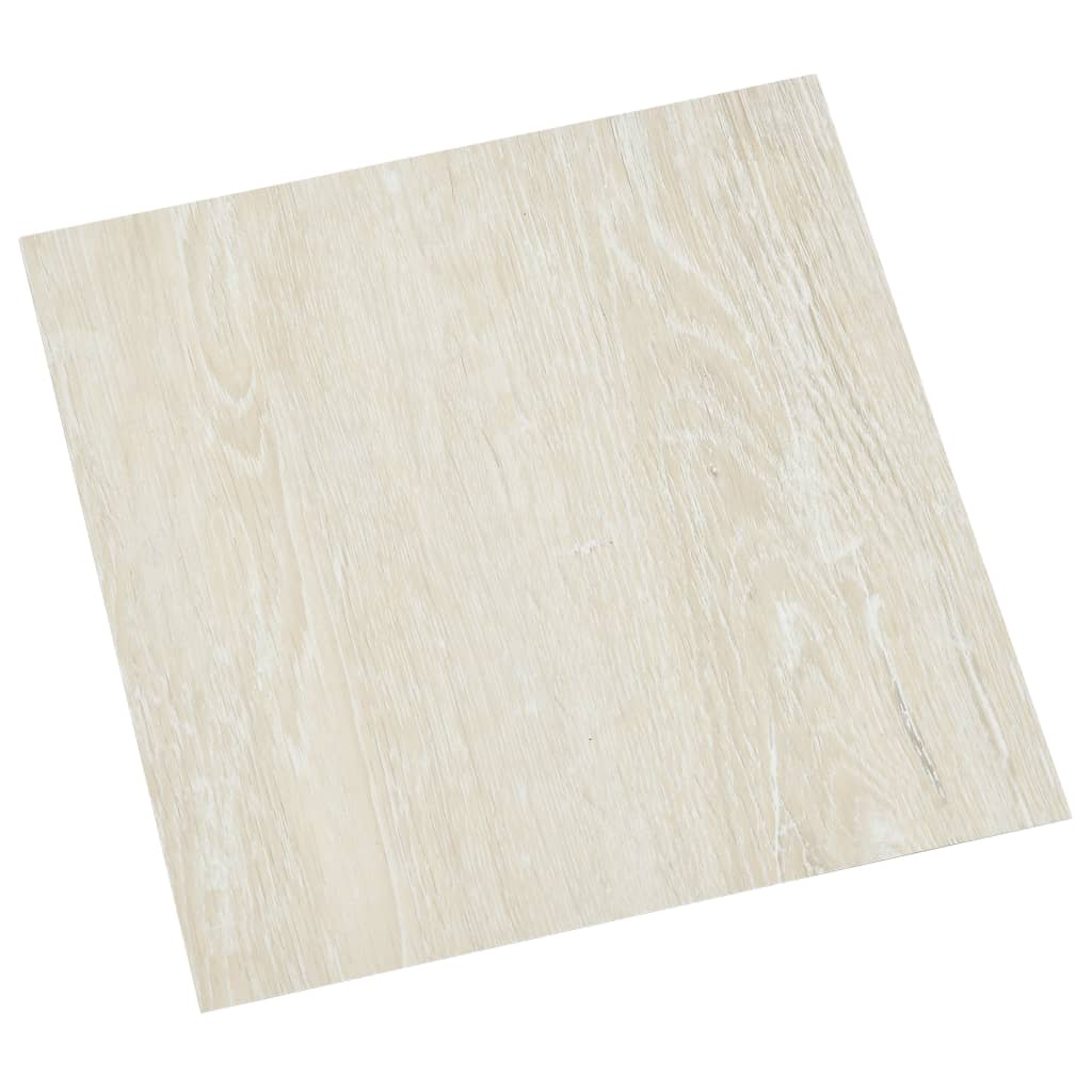 Vidaxl Floor Abeards 20 ST autoadesivo 1,86 m² Crema in PVC