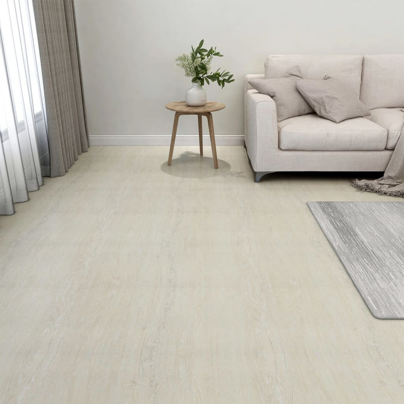 Vidaxl Floor Abeards 20 ST autoadesivo 1,86 m² Crema in PVC