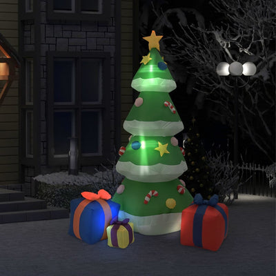 Vidaxl Decorazione natalizia Tree di Natale gonfiabile LED all'interno di 240 cm