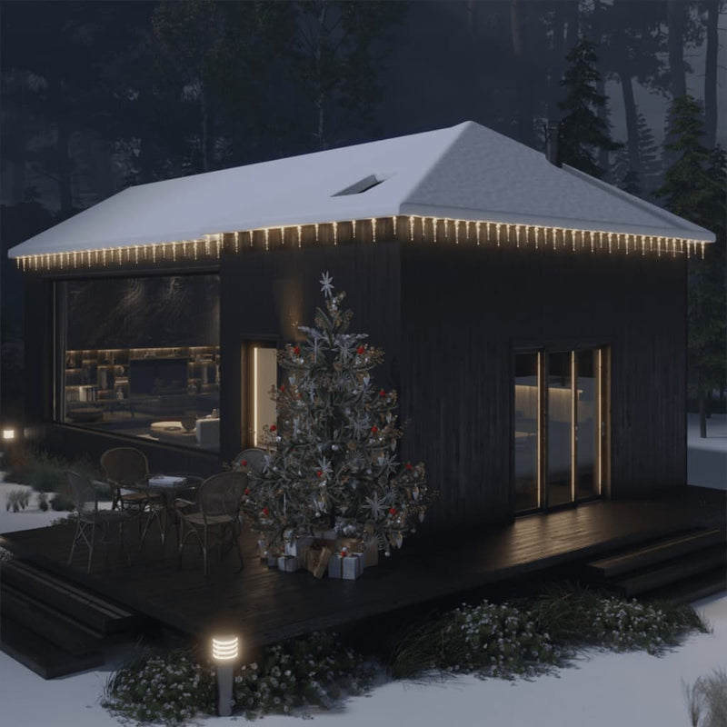 VidaXL Kerstverlichting ijspegel met 40 LED's acryl warmwit