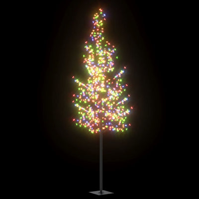 Vidaxl Christmas Tree con 600 LED a fiori di ciliegia leggera multilorata 300 cm