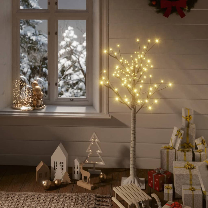 Vidaxl Christmas Tree Willow con 120 LED bianchi caldi all'interno e all'esterno di 1,2 m