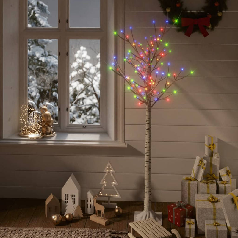 Vidaxl Christmas Tree Willow 140 LED multi -colorati all'interno e all'esterno di 1,5 m