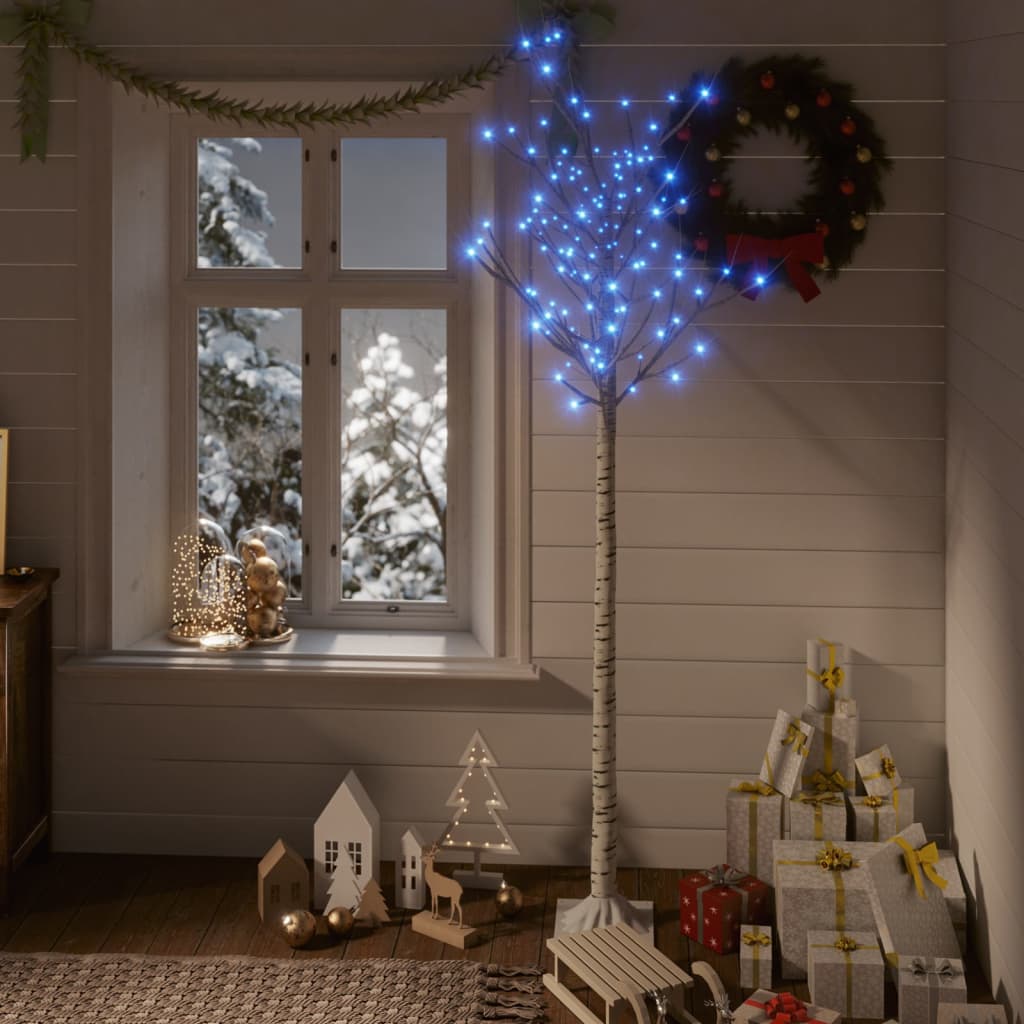 Vidaxl Christmas Tree Willow con 180 LED blu all'interno e all'esterno di 1,8 m