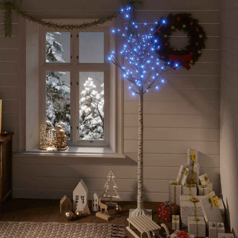 Vidaxl Christmas Tree Willow con 180 LED blu all'interno e all'esterno di 1,8 m
