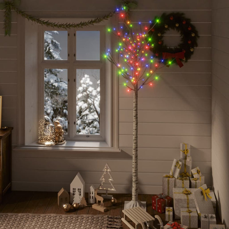 Vidaxl Christmas Tree Willow 180 LED multi -colorati all'interno e all'esterno di 1,8 m