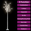 Vidaxl Christmas Tree Willow con 200 LED bianchi freddi all'interno e all'esterno di 2,2 m