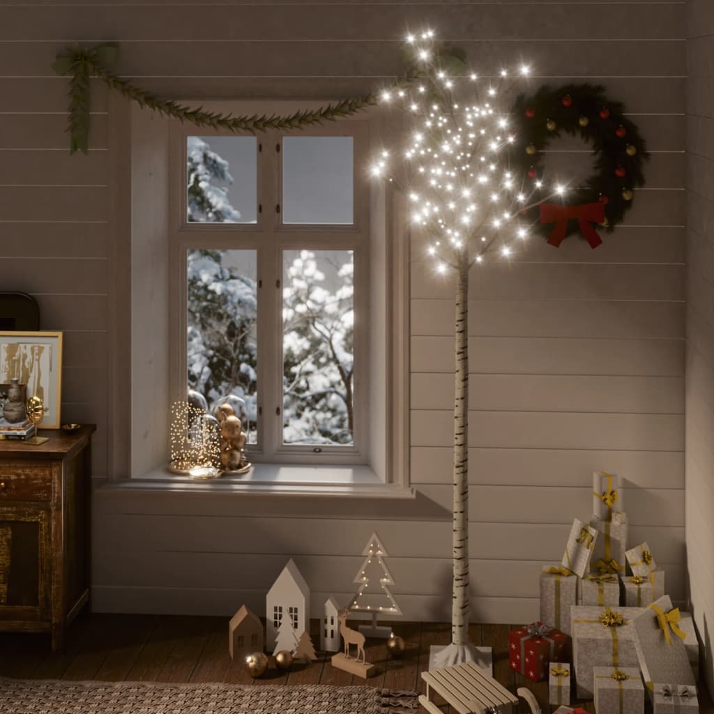 Vidaxl Christmas Tree Willow con 200 LED bianchi freddi all'interno e all'esterno di 2,2 m