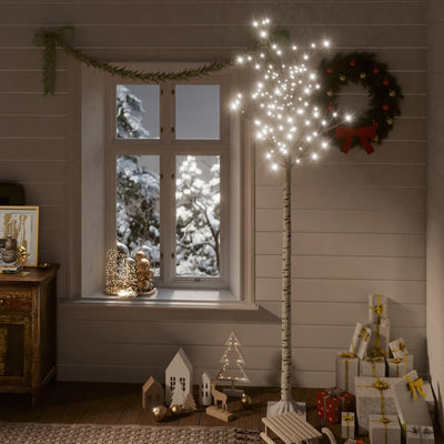Vidaxl kerstboom wilg met 200 koudwitte led's binnen en buiten 2,2 m