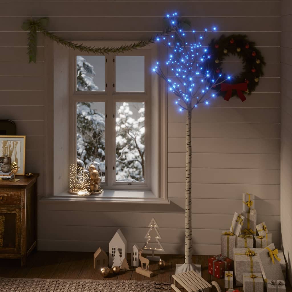Vidaxl Christmas Tree Willow con 200 LED blu all'interno e all'esterno di 2,2 m
