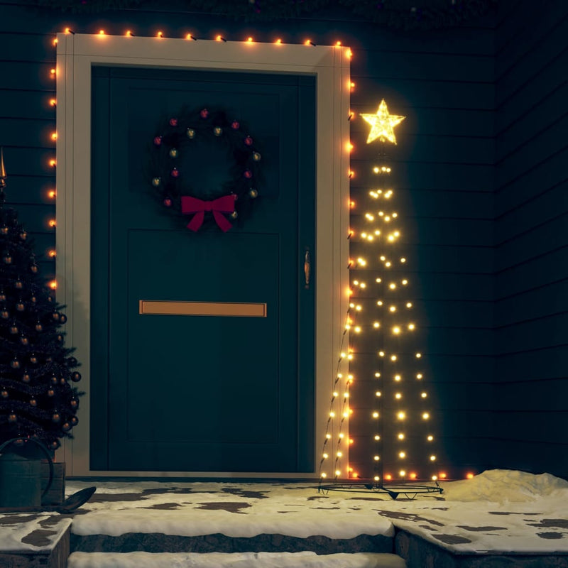Vidaxl Kegelkerstboom 70 LED WHITE CALDO 50x120 cm
