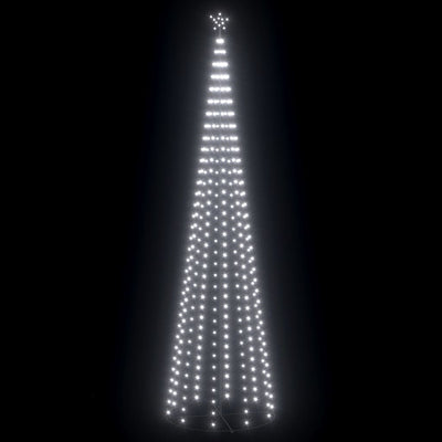 Vidaxl kegelkerstboom 752 koudwitte led's 160x500 cm
